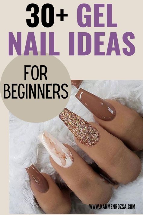 Coffin Gel Nails Ideas Fall, Nail Designs Ballerina Shape, Fall Ballerina Nails, Nail Shapes For Chubby Fingers, Nail Ideas For Beginners, Easy Fall Nail Designs, Acrylic Nails Long, Gel Nail Ideas, Almond Nail Designs