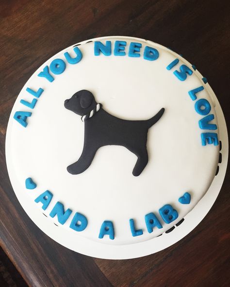 Lab Cake / Bolo Labrador Lab Cake, Dog Birthday Cake, 50th Birthday Cake, Black Lab, Sheet Cake, Dog Birthday, 50th Birthday, Birthday Cakes, Cake Ideas