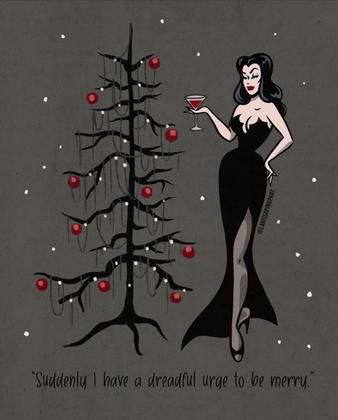 Burlesque Halloween, Christmas Horror, Creepy Christmas, Xmas Wallpaper, Dark Christmas, Witchy Wallpaper, Pin Ups, The Good Witch, Beautiful Dark Art