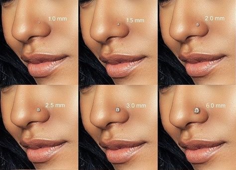 Nose Stud Sizes, Orr Piercing, Nose Ring Sizes, Cute Nose Piercings, Piercings Ideas, Nose Ring Jewelry, Nose Piercing Stud, Diamond Nose Stud, Septum Rings