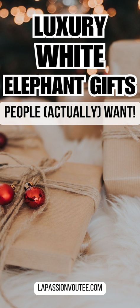 Explore a diverse collection of white elephant gifts that cater to all tastes. Whether it's for a work event or a family party, find the perfect mix of funny, unique, and budget-friendly items that will be the talk of the town. Expensive Christmas Gifts, Gifts People Actually Want, Unique White Elephant Gifts, Expensive Christmas Gift, Thrifted Christmas, Expensive Christmas, Practical Christmas Gifts, Amazon Gift Guide, Teen Gift Guide