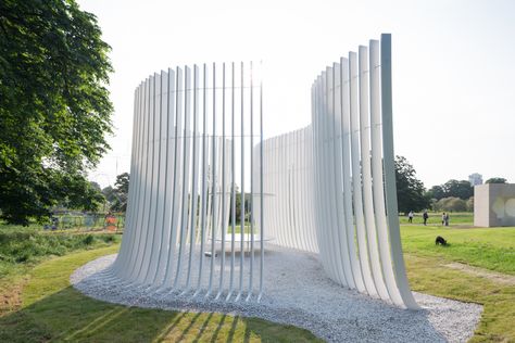 Summerhouse / Asif Khan2016 Serpentine Pavilion Opens - Point of View - June 2016 Serpentine Gallery Pavilion, Serpentine Pavilion, Zaha Hadid Design, Architecture Program, Canopy Architecture, Summer Houses, Modern Architecture Interior, Pavilion Architecture, Backyard Canopy