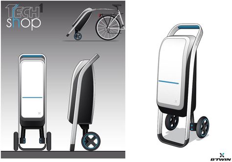 TROLLEY for BTWIN on Behance Medical Cart, Wheelchairs Design, Shopping Trolley, Industrial Design Sketch, Medical Design, Book Design Layout, Technology Gadgets, Bike Design, Machine Design