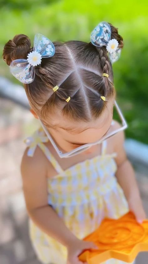 Toddler Hairstyles Girl Fine Hair, Baby Girl Hairstyles Curly, Daughter Hairstyles, Cute Toddler Hairstyles, Girly Hairstyles, Easy Little Girl Hairstyles, Girl Hair Dos, Lil Girl Hairstyles, Vlasové Trendy