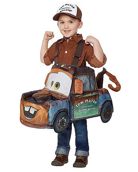 Toddler Mater Ride-Along Costume - Cars - Spirithalloween.com Disney Cars Halloween Costume, Disney Mater, Cars Halloween Costume, Car Costume, Happy Hollidays, Mater Cars, Tow Mater, Creepy Costumes, Toddler Car