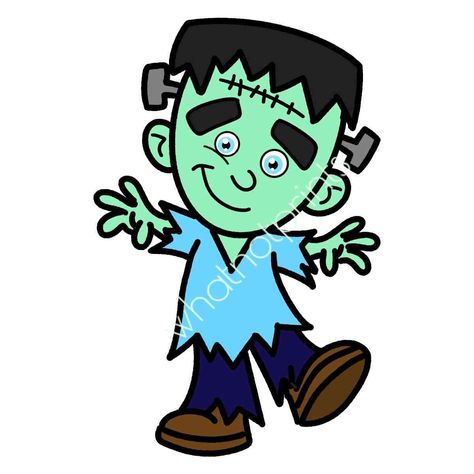 Frankenstein Drawing, Cute Frankenstein, Pixel Png, Cards Halloween, Gifts Cards, Halloween Projects, Frankenstein, Clipart Images, Journal Ideas