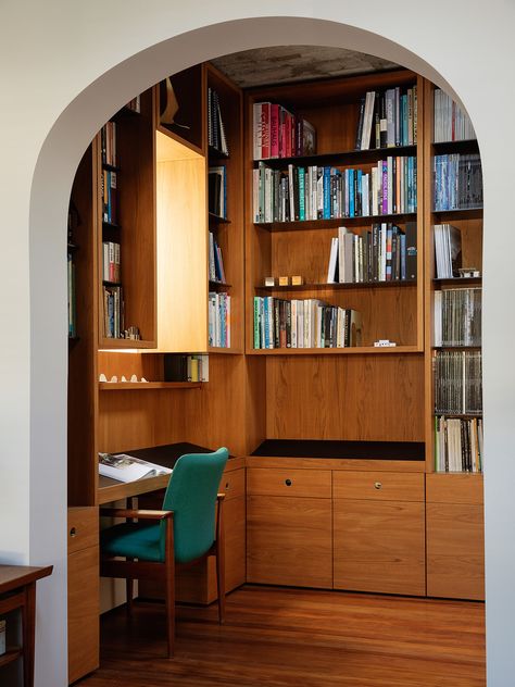 Architects Desk, Study Spaces, Study Nook, The Local Project, Home Offices, Built In Desk, Room Setup, Reading Room, Home Library