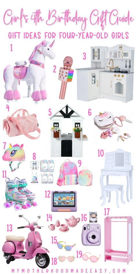 4 year old birthday gift for girls Looking for the perfect 4 year old gift for your precious princess? Well, you’re in luck! Keep reading to see our amazing 4-year-old gift ideas for girls [perfect for 4th Birthday and Christmas]! Christmas Gift Ideas For 4 Year Girl, Best Gifts For 4 Year Girl, Gifts For 4 Year Girl, Gifts For 5 Year Girl, Coworker Holiday Gifts, Birthday Gift Guide, Family Gift Guide, Kids Presents, Presents For Girls