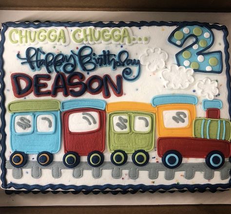 Train Sheet Cake, Train Birthday Party Cake, Lion Birthday Cake, Cupcake Business, Line Sheet, Lion Birthday, Birthday Sheet Cakes, Sweet Temptation, 6 Birthday