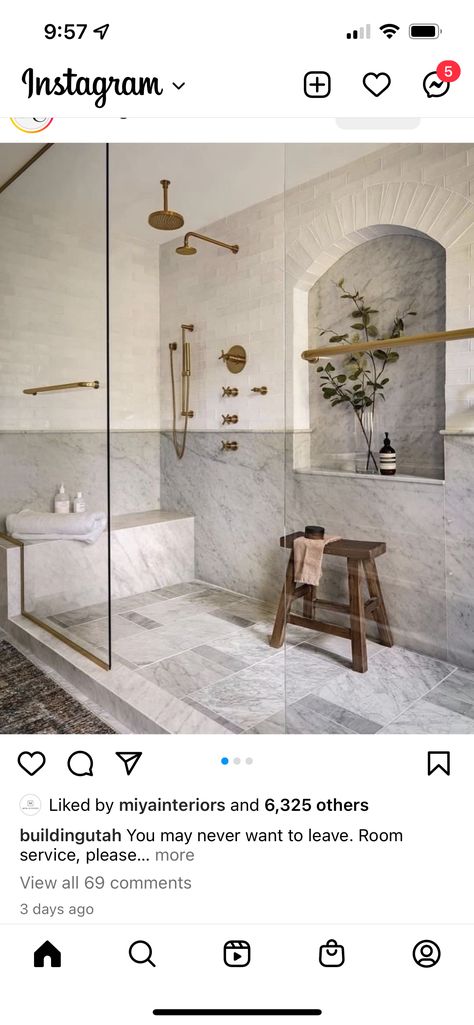 Small Half Bathroom Makeover, Marble Shower Bench, Half Bathroom Makeover, Shower With Bench, Bench Bathroom, Marble Bench, Small Half Bathroom, Shower Box, Marble Showers