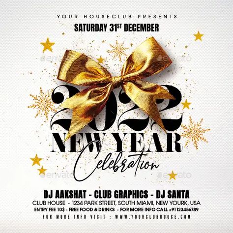 Check out and download the New Year Celebration Instagram Template for Photoshop! - Club & Party, Elegant Flyer, Flyer Templates, Holiday & Event Flyer, New Year Flyer, Party Flyer - #ClubParty, #ElegantFlyer, #FlyerTemplates, #HolidayEventFlyer, #NewYearFlyer, #PartyFlyer - New Years Instagram Post, New Years Flyer, New Year Banner Design, New Year Instagram Post, New Year Poster Design, Nye 2023, Elegant Flyer, New Year Flyer, New Year Post