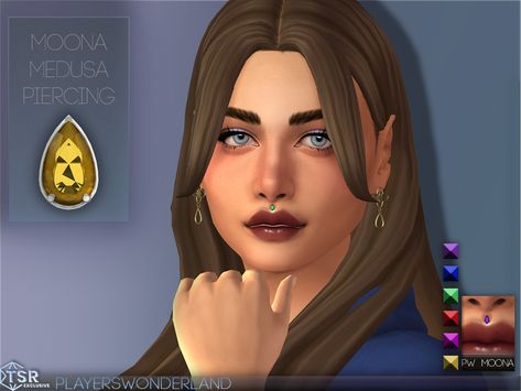 Sims 4 Cc Medusa Piercing, Sims 4 Medusa Piercing, Piercing Cc, Sims 4 Piercings, Jewelry Sapphire, Medusa Piercing, Eyebrow Piercing, Lip Ring, Ts4 Cc