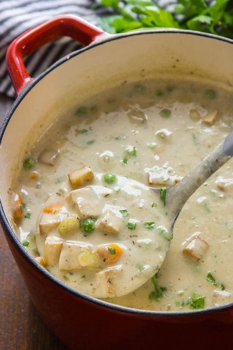 Cashew Cream Soup, Vegan Cream Of Chicken Soup, Vegan Cream Soup, Vegan Cream Of Chicken, Vegan Cashew Cream, Bunny Food, Happy Habits, Plant Based Soups, Tuna Casserole