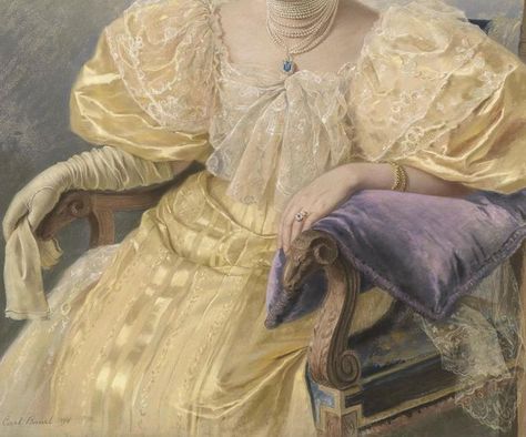 Modern Art Movements, Victorian Aesthetic, Dress Painting, History Fashion, Elegant Lady, Dress Yellow, Historical Dresses, Yellow Fashion, Western Dresses