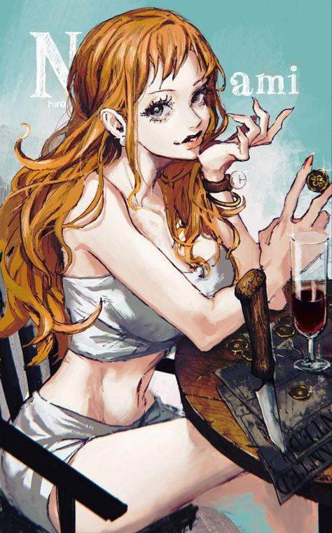 Nami Fanart, Luffy X Nami, H.e.r Aesthetic, One Piece Nami, Nami One Piece, One Piece Drawing, One Piece Pictures, Silly Images, Outline Drawings