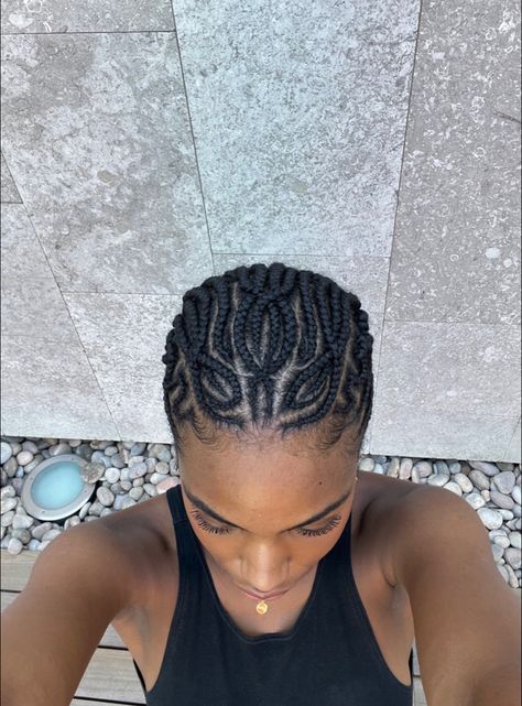 Cornrow Hairstyles Pattern, Swirly Cornrows, African Cornrows Natural Hair, Cornrows With Designs, Straightback Cornrows Braids, Cornrow Hairstyle, Cornrow Designs, Cornrow Styles, Cornrows Natural Hair