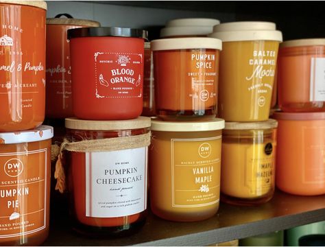 DW Home - Fall candles Dw Candles, Dw Home Candles, Vanilla Scented Candles, Pumpkin Caramel, Bonfire Night, Fall Candles, Starbucks Iced Coffee Bottle, Fall 2023, Coffee Bottle