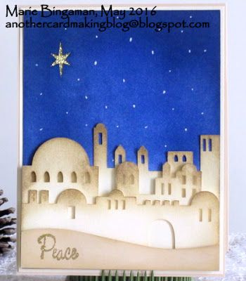 ANOTHER card-making blog?: O, Little Town of Bethlehem Town Of Bethlehem Silhouette, O Holy Night Stampin Up Cards, Christmas Desert, Nativity Christmas Cards, O Little Town Of Bethlehem, Little Town Of Bethlehem, Journey To Bethlehem, Bethlehem Christmas, Us Friends