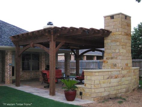 Fireplace Pergola, Pergola Outdoor, Shady Garden, Rustic Pergola, White Pergola, Timber Pergola, Small Pergola, Pergola Diy, Pergola Carport