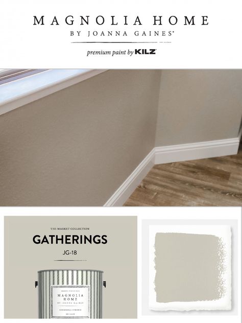 Magnolia Castle Cream Paint, Pearly Cotton Magnolia Paint, Gatherings Paint Color Magnolia, Magnolia Home Paint, Magnolia Paint Colors, Magnolia Homes Paint, Colors For Home, Magnolia Paint, Painted Brick Walls