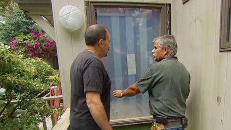 This Old House general contractor Tom Silva shows the proper way to install a new window into an old—and oversized—doorway opening Home Repair Services, Small Barn, Rolling Barn Door, This Old House, Replace Door, Interior Barn Doors, General Contractor, Barn Door Hardware, Barn Doors