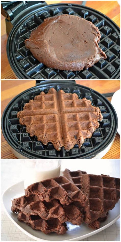 Brownies 17 Unexpected Foods You Can Cook In A Waffle Iron Waffle Brownies Recipes, Brownie Waffles, Waffle Iron Recipes, Waffle Maker Recipes, Foods With Iron, Think Food, Waffle Iron, Waffle Recipes, Waffle Maker