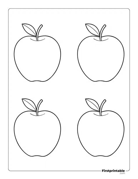 Printable Apple Template - Medium Fall Coloring Pages For Adults, Free Printable Fall Coloring Pages, Thanksgiving Themes, Leaf Templates, Squirrel Coloring Page, Apple Template, Memorial Day Coloring Pages, Fall Coloring, Reading Logs