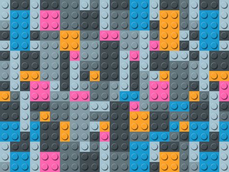 Lego background pattern illustration by David Silva Lego Texture, Pink Lego Wallpaper, Lego Backgrounds, Lego Backgrounds Wallpapers, Printable Lego Background, Lego Design Graphic, Lego Illustrations Vector, White Pattern Background, Lego Food