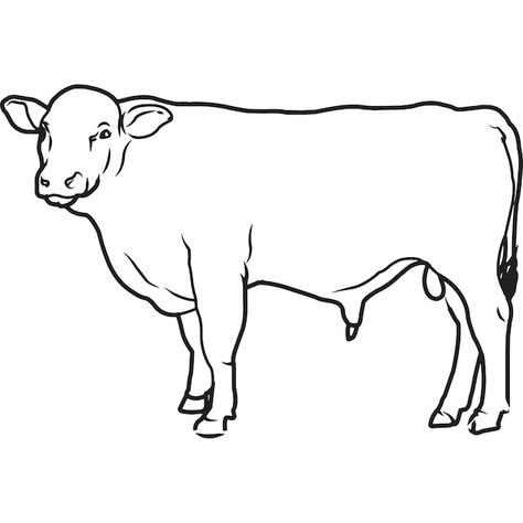 Vector hand sketched hand drawn beefalo ... | Premium Vector #Freepik #vector #cow-sketch #bison #bullhorn #cattle Cow Sketch, Farm Svg, Bull Horns, Hand Sketch, Vector Hand, Line Drawing, Drawing Sketches, Easy Drawings, Premium Vector