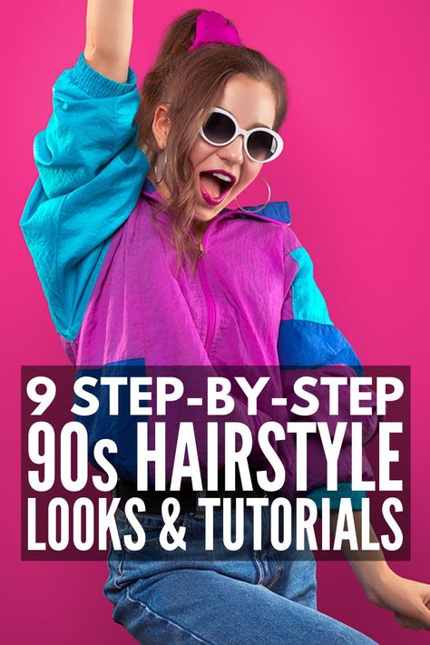 90s Hairstyles For Long Hair Straight, Cargo Hairstyle, 90s Inspired Hairstyles For Short Hair, 90s Theme Party Hairstyles, How To Make 90s Hair, Hair Styles From The 90’s, 90s Crimped Hairstyles, Grunge 90s Hairstyles, 90s Kids Hairstyles