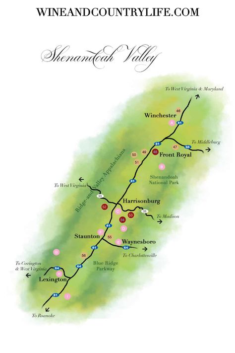 Charlottesville Wineries, Shenandoah Virginia, Map Of Virginia, Coastal Virginia, Vineyard Vacation, Bach Weekend, Virginia Wine Country, Virginia Mountains, Virginia Wineries