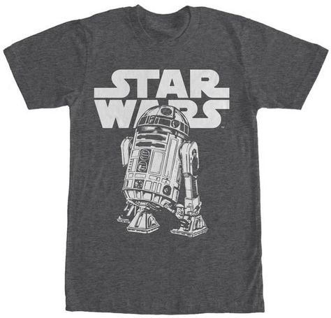 Star Wars- Classic R2 Movies T-Shirt Classic Star Wars, Star Wars Men, Star Wars Logo, R2 D2, Star Wars Tshirt, Star Wars Shirts, Gray Shirt, Skateboarder, Movie T Shirts