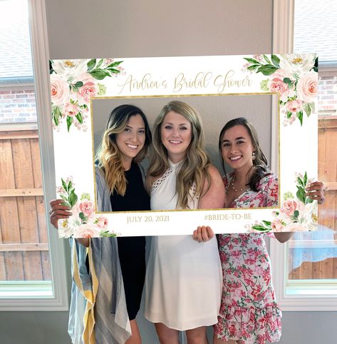 Holiday Party Photo Booth, Baby Shower Frame, Photo Prop Frame, Party Photo Frame, Bridal Shower Photo Prop, Christmas Party Photo, Frame Printable, Photo Props Diy, Sunflower Bridal Shower