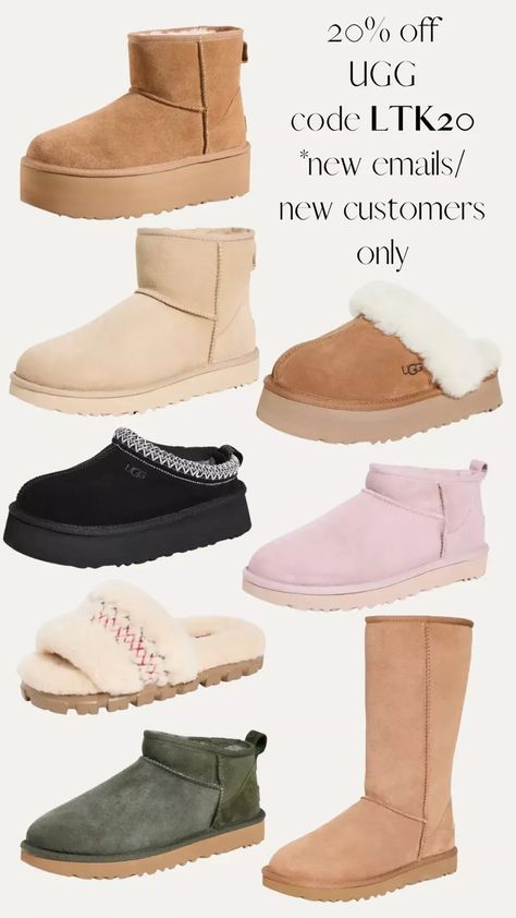 Looking for the perfect pair of Ugg boots or slippers for the Winter? These never go on sale! Use code LTK20 and must sign up with a new email or be a new customer to use the code. Would make for a perfect holiday or Christmas gift. Tap to shop! Ugg Tazz Slippers, Tazz Slippers, Ugg Tazz, Stylish Boots, Tall Girl, Comfortable Sneakers, Shoe Game, Ugg Boots, Go On