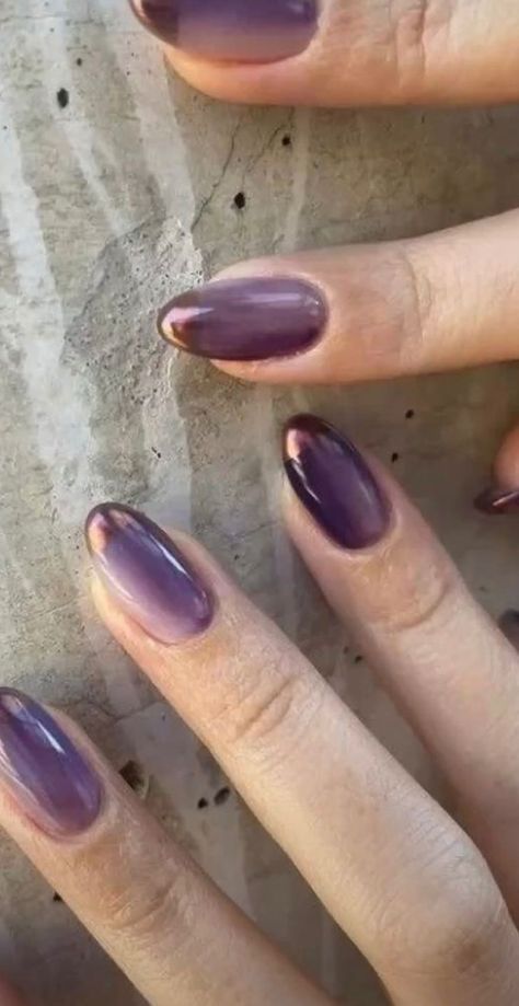 Almond Nails Hailey Bieber, Purple Nails Lavender, Nails Acrylic Trendy, Trendy Nails Almond, Nails Hailey Bieber, January Nail Colors, Nails Lavender, Lincoln Park After Dark, Nails Model