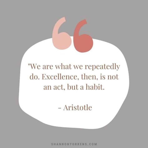 "We are what we repeatedly do. Excellence, then, is not an act, but a habit. - Aristotle We Are What We Repeatedly Do, Spirit Of Excellence, End Of Year Quotes, Office Board, Aristotle Quotes, Excellence Quotes, Mentor Coach, Gym Office, Wise Woman