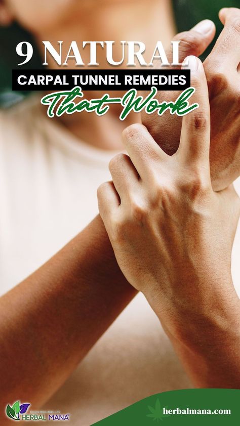 Carpal tunnel is a condition that happens when the median nerve is compressed by inflammation as it passes through the wrist. Here are some of the natural remedies that may help with pain & discomfort. - CBD - DMSO - Splints - Menthol Creams Visit this blog post to learn more https://herbalmana.com/blogs/herbal-mana-blog/natural-remedy-for-carpal-tunnel-9-natural-carpal-tunnel-remedies-for-pain-reli Carple Tunnel, Carpal Tunnel Relief Exercises, Carpal Tunnel Remedies, Nerve Pain Remedies, Carpal Tunnel Exercises, Carpal Tunnel Surgery, Wrist Pain Relief, Carpal Tunnel Relief, Knee Pain Remedy