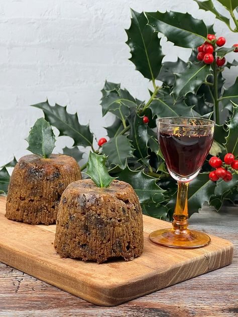 Mini Christmas Puddings, Brandy Sauce, Dried Prunes, Christmas Puddings, Glace Cherries, I Love Christmas, Easter Baking, Cooked Apples, Medieval Times