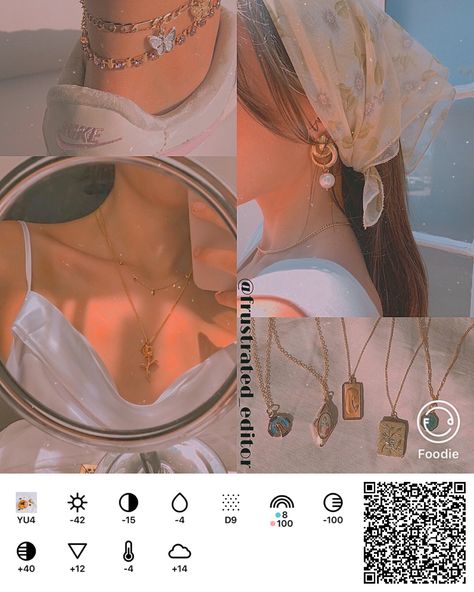 Aesthetic Photo Editor App, Aesthetic Filter Apps, Foodie Code Aesthetic, Foodie Edit Aesthetic, Foodie Aesthetic Filter, Foodie Retro Filter, Foodie App Filter, Foodie Filter Code, Filter Foodie