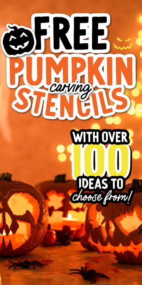 Free Pumpkin Carving Stencils & Stencil Ideas Pumpkin Carving Stencils Free Printable, Cute And Easy Pumpkin Carving, Pumpkin Carving Ideas Stencils, Funny Pumpkin Carving Ideas, Pumpkin Stencils Free Printable, Easy Pumpkin Stencils, Easy Pumpkin Carving Patterns, Pumpkin Carving Stencils Easy, Free Printable Pumpkin Carving Stencils