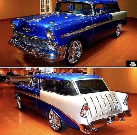 56 Chevy Nomad Station Wagon Cars, Classic Cars Chevy, Chevy Nomad, Wagon Cars, Auto Retro, Motorcycle Garage, Chevy Muscle Cars, Classic Cars Trucks Hot Rods, Old School Cars