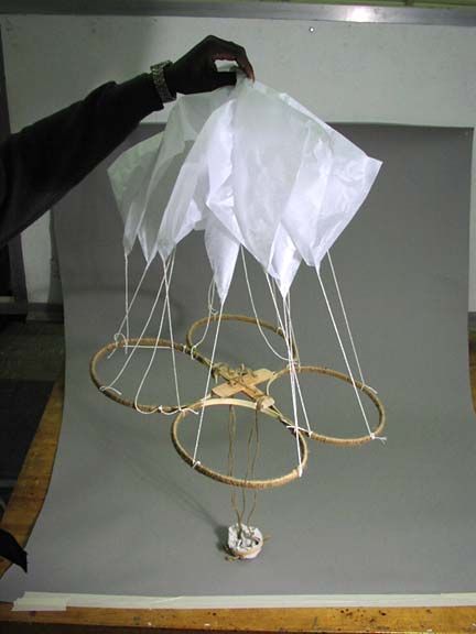 Multiple parachute Egg Drop, this design could possibly be maybe the slowest falling egg drop i can think of. Egg Drop Designs Ideas, Egg Drop Parachute Ideas, Egg Drop Project Ideas, Egg Parachute, Egg Drop Project, Stem Projects For Kids, Egg Game, Drawing Architecture, Perspective Drawing Architecture