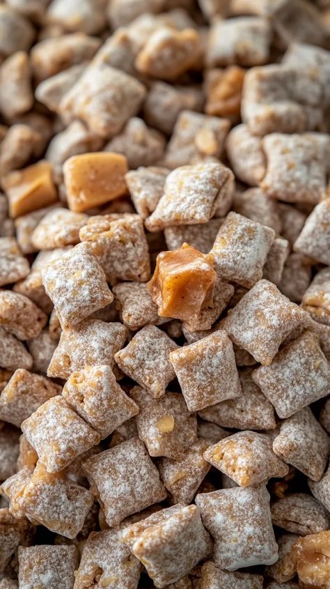 Caramel Apple Puppy Chow Recipe: A Sweet Treat Butterscotch Puppy Chow Recipe, Butterscotch Caramel Puppy Chow, People Chow Recipe, Flavored Puppy Chow, Puppy Chow Chex Mix Recipe Easy, Puppy Chow Chex Mix Recipe, Puppy Chow Recipe, Hawaiian Banana Bread, Chex Mix Puppy Chow