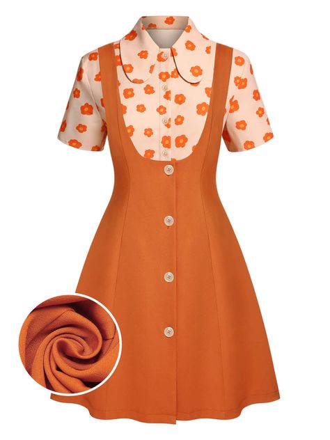 Retro Dress Print, Halloween Fashion Aesthetic, 60s Woman Fashion, Vintage 1960s Dresses, 1960s Clothing, 60s Office Fashion, Retro Stage, Retro Pattern Skirt, Retro Dress 70s Pattern