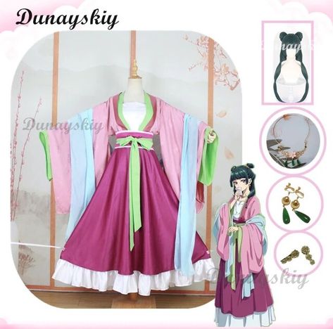 Maomao Cosplay Costume Wig Anime The Apothecary Diaries Dress Skirt Pink Top Hairpin Kusuriya No Hitorigoto Halloween for Women - AliExpress Apothecary Diaries Cosplay, Maomao Cosplay, Apothecary Diaries Maomao, Kimono Cosplay, Cosplay Ideas Women, Kusuriya No Hitorigoto, Anime Cosplay Ideas, The Apothecary Diaries, Fairy Tail Family