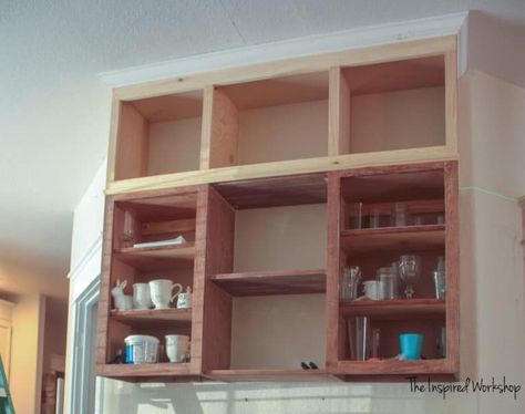 Storage Above Kitchen Cabinets, Kitchen Cabinets To The Ceiling, Open Kitchen Cabinet, Cabinets To The Ceiling, Kitchen Cabinets To Ceiling, Peninsula Kitchen, Cabinets To Ceiling, Kitchen Peninsula, Upper Kitchen Cabinets