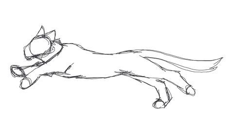 Cat Running Drawing Reference, Running Cat Reference, Warrior Cat Animation, Cat Running Reference, Therian Drawing Base Human, Cat Running Drawing, Cat Sketches, Running Drawing, Cat Running