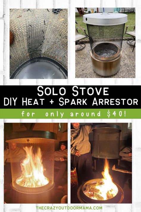 heat deflector for solo stove when rv camping Fire Pit Spark Screen Diy, Solostove Bonfire Ideas, Solo Stove Fire Pit Ideas Backyard, Solo Stove Fire Pit Surround, Solo Stove Fire Pit Ideas, Fire Pit Heat Deflector, Fire Pit Spark Screen, Backyard Decorations, Functional Backyard