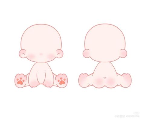 Chibi Body, Doll Drawing, Chibi Sketch, Desain Buklet, 캐릭터 드로잉, Chibi Drawings, Anime Baby, Anime Dolls, Anime Drawings Tutorials