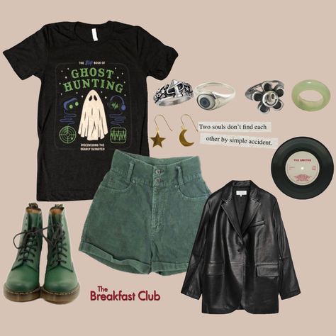 Crowcore Summer Outfits, Environmental Science Aesthetic Outfit, Adventurecore Outfit Summer, Summerween Outfit, Ghost Hunting Outfit, Adventurecore Outfit, Green Grunge Outfit, Rustic Outfit, Cryptidcore Outfit